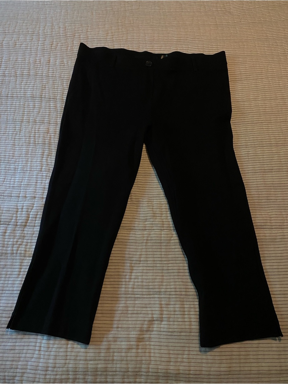 Betabrand Women’s Black Cropped Dress Pant Yoga Pants